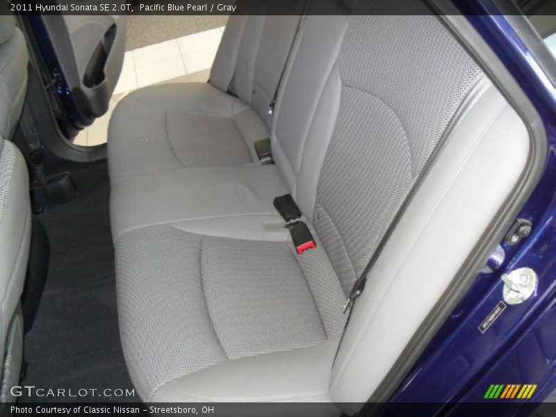 Pacific Blue Pearl / Gray 2011 Hyundai Sonata SE 2.0T