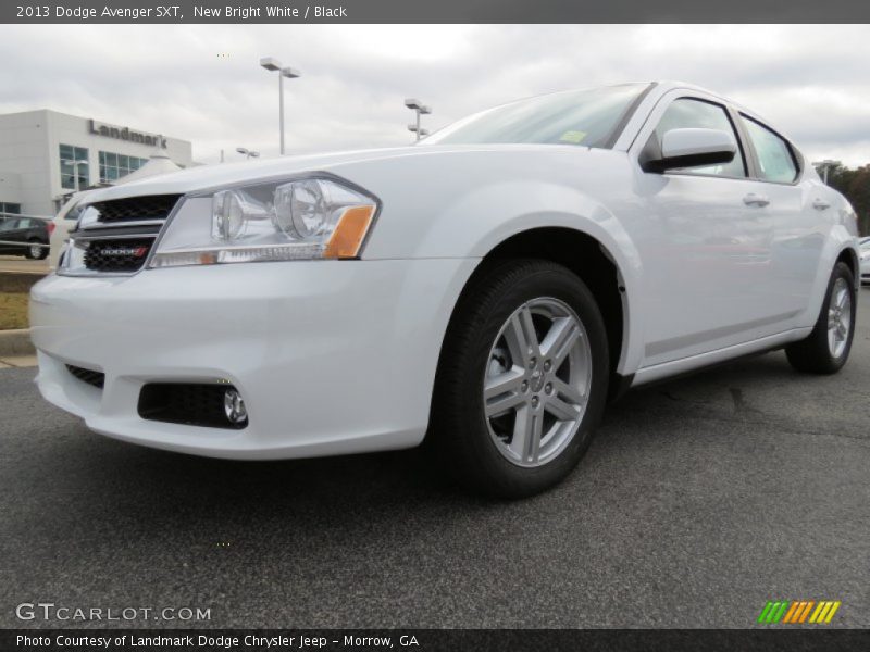 New Bright White / Black 2013 Dodge Avenger SXT