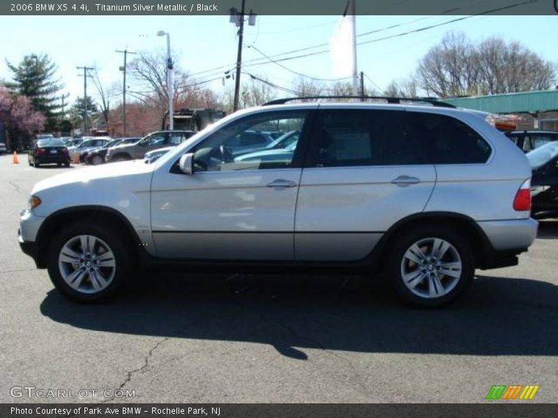 Titanium Silver Metallic / Black 2006 BMW X5 4.4i