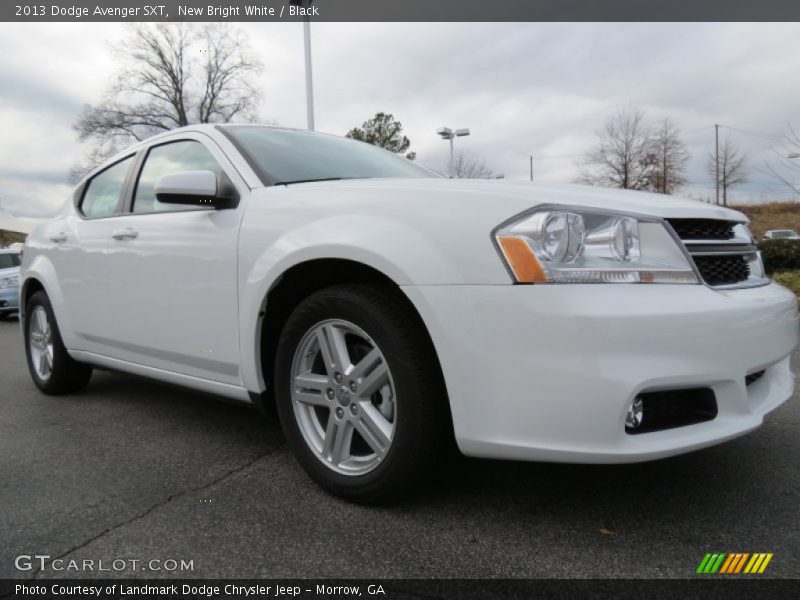 New Bright White / Black 2013 Dodge Avenger SXT