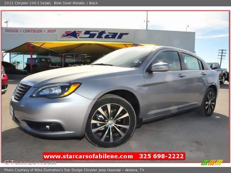 Billet Silver Metallic / Black 2013 Chrysler 200 S Sedan