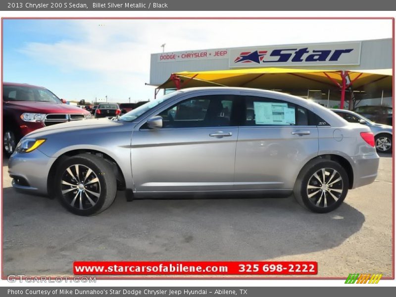 Billet Silver Metallic / Black 2013 Chrysler 200 S Sedan