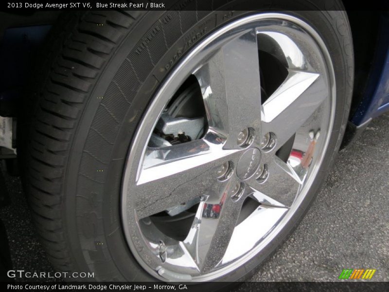 Blue Streak Pearl / Black 2013 Dodge Avenger SXT V6