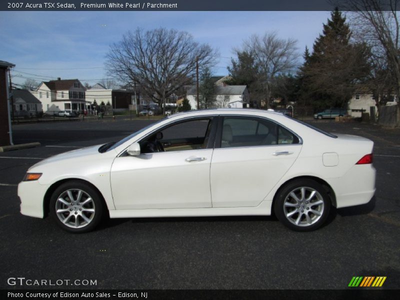 Premium White Pearl / Parchment 2007 Acura TSX Sedan