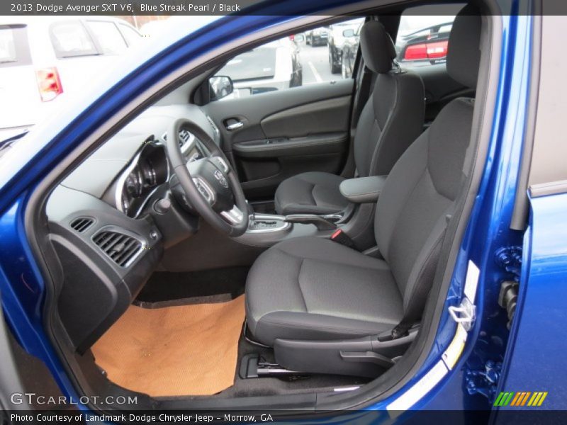 Blue Streak Pearl / Black 2013 Dodge Avenger SXT V6