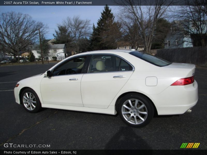 Premium White Pearl / Parchment 2007 Acura TSX Sedan