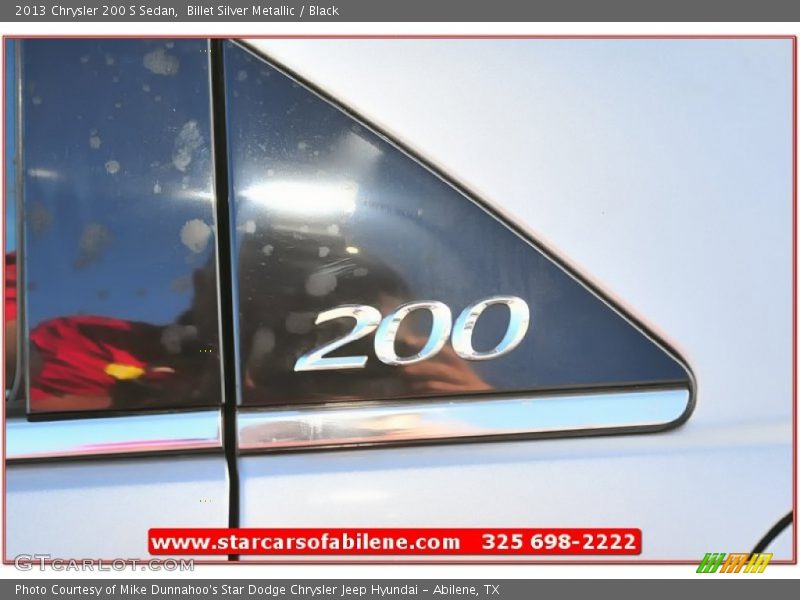 Billet Silver Metallic / Black 2013 Chrysler 200 S Sedan