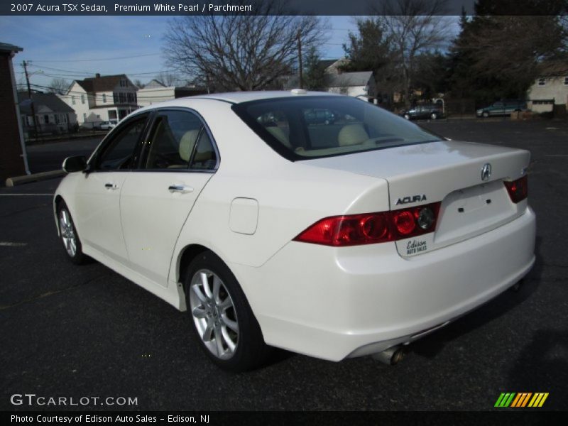 Premium White Pearl / Parchment 2007 Acura TSX Sedan
