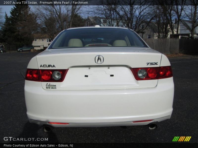 Premium White Pearl / Parchment 2007 Acura TSX Sedan