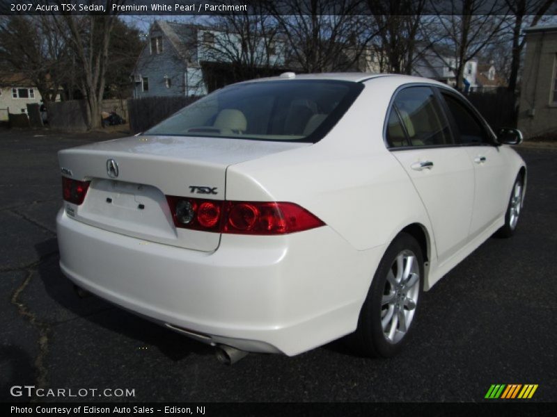 Premium White Pearl / Parchment 2007 Acura TSX Sedan