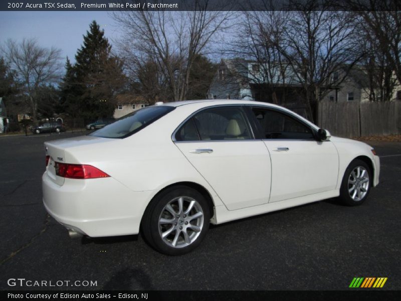 Premium White Pearl / Parchment 2007 Acura TSX Sedan