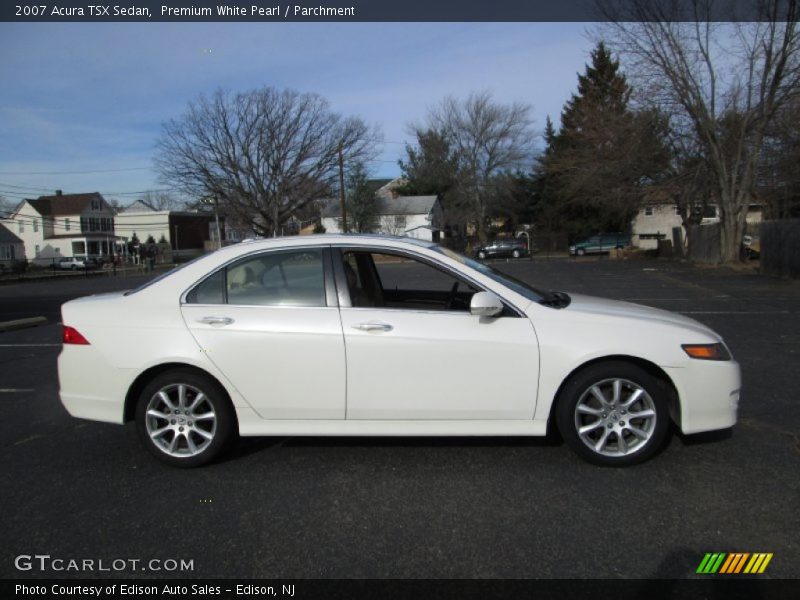 Premium White Pearl / Parchment 2007 Acura TSX Sedan