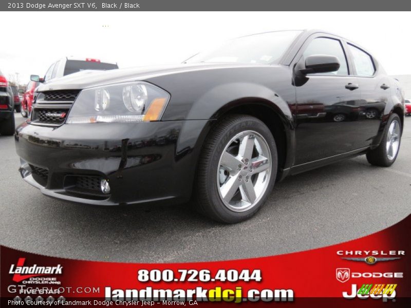 Black / Black 2013 Dodge Avenger SXT V6