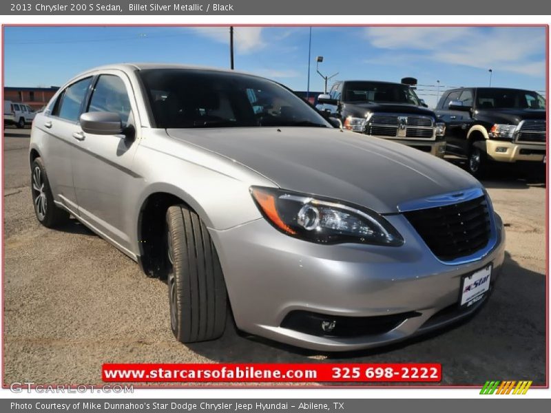 Billet Silver Metallic / Black 2013 Chrysler 200 S Sedan