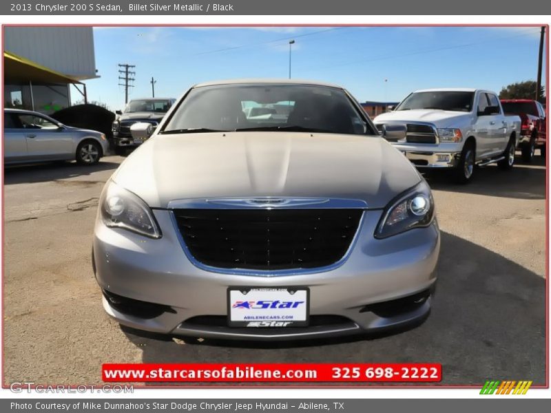 Billet Silver Metallic / Black 2013 Chrysler 200 S Sedan