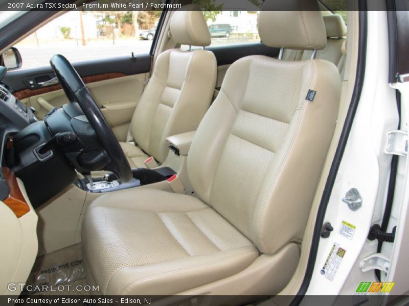 Premium White Pearl / Parchment 2007 Acura TSX Sedan