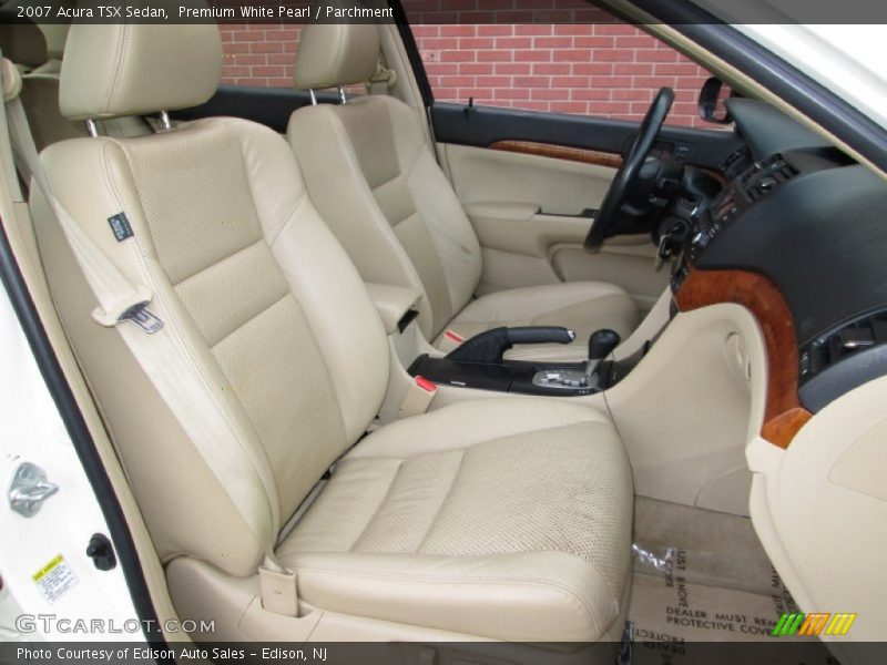 Premium White Pearl / Parchment 2007 Acura TSX Sedan