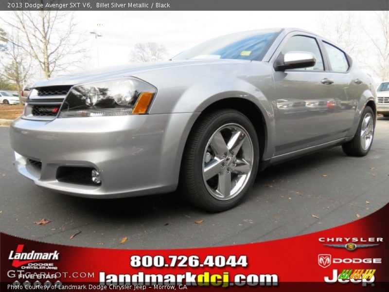 Billet Silver Metallic / Black 2013 Dodge Avenger SXT V6
