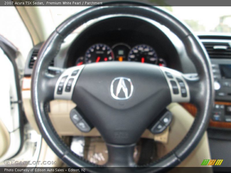 Premium White Pearl / Parchment 2007 Acura TSX Sedan