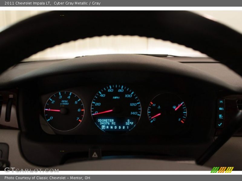 Cyber Gray Metallic / Gray 2011 Chevrolet Impala LT