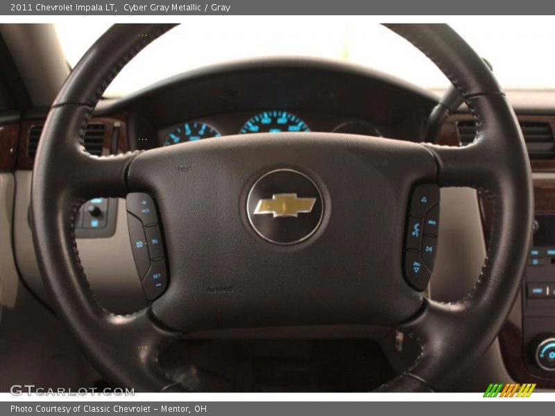 Cyber Gray Metallic / Gray 2011 Chevrolet Impala LT