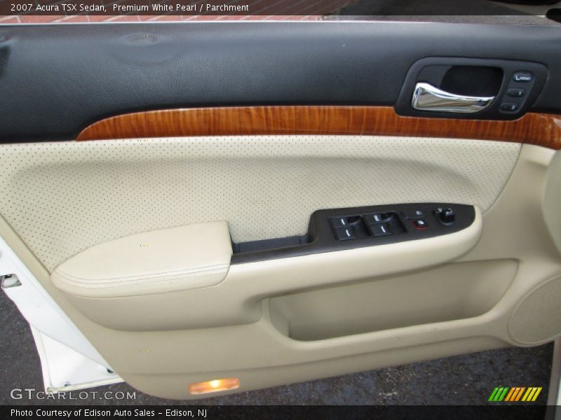Premium White Pearl / Parchment 2007 Acura TSX Sedan