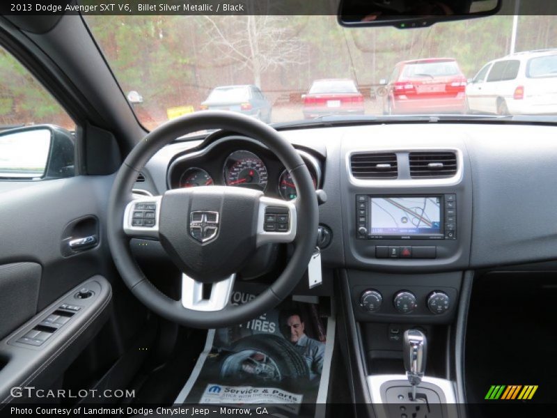 Billet Silver Metallic / Black 2013 Dodge Avenger SXT V6