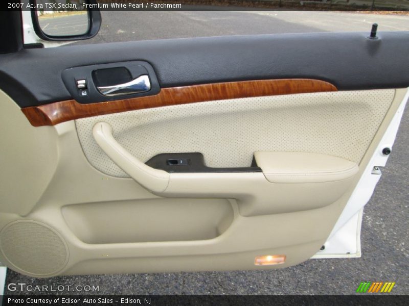 Premium White Pearl / Parchment 2007 Acura TSX Sedan