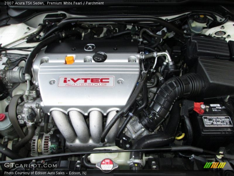 Premium White Pearl / Parchment 2007 Acura TSX Sedan