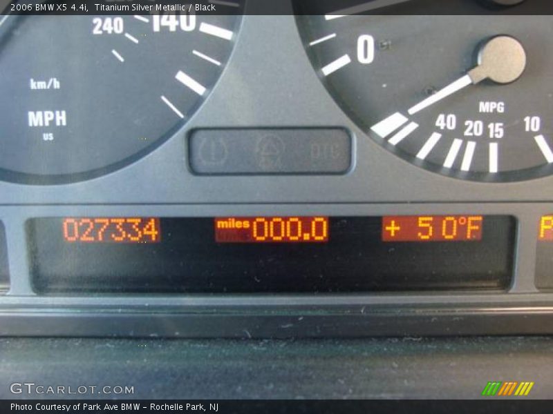 Titanium Silver Metallic / Black 2006 BMW X5 4.4i