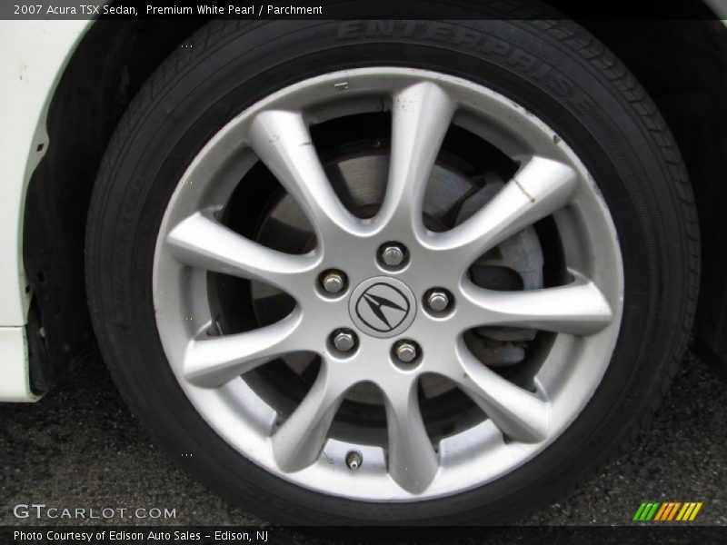 Premium White Pearl / Parchment 2007 Acura TSX Sedan