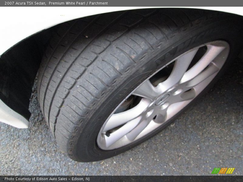 Premium White Pearl / Parchment 2007 Acura TSX Sedan