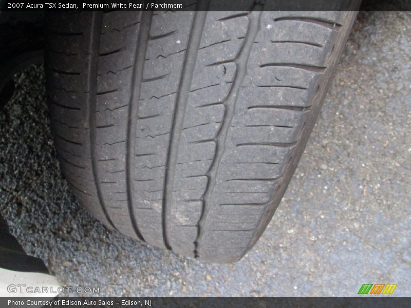 Premium White Pearl / Parchment 2007 Acura TSX Sedan