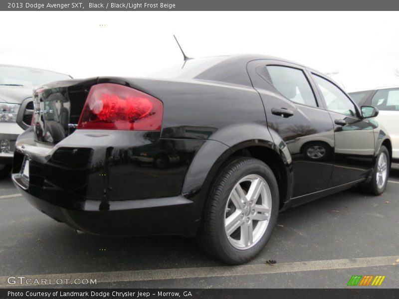 Black / Black/Light Frost Beige 2013 Dodge Avenger SXT