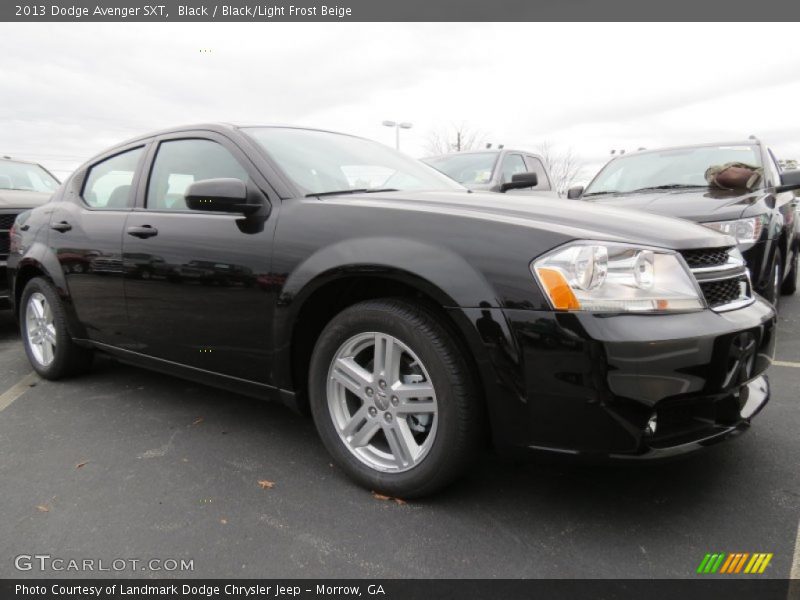 Black / Black/Light Frost Beige 2013 Dodge Avenger SXT