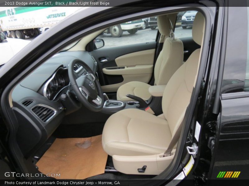 Black / Black/Light Frost Beige 2013 Dodge Avenger SXT