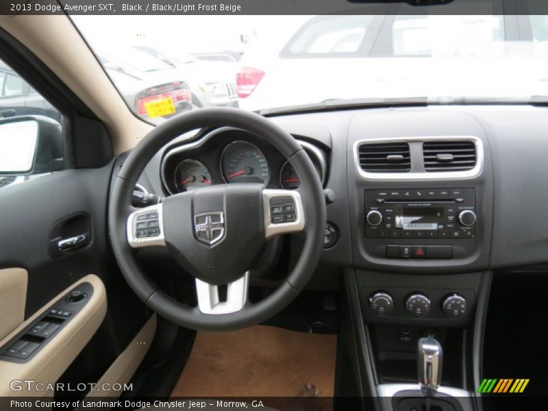 Black / Black/Light Frost Beige 2013 Dodge Avenger SXT