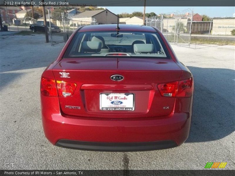 Spicy Red / Stone 2012 Kia Forte EX