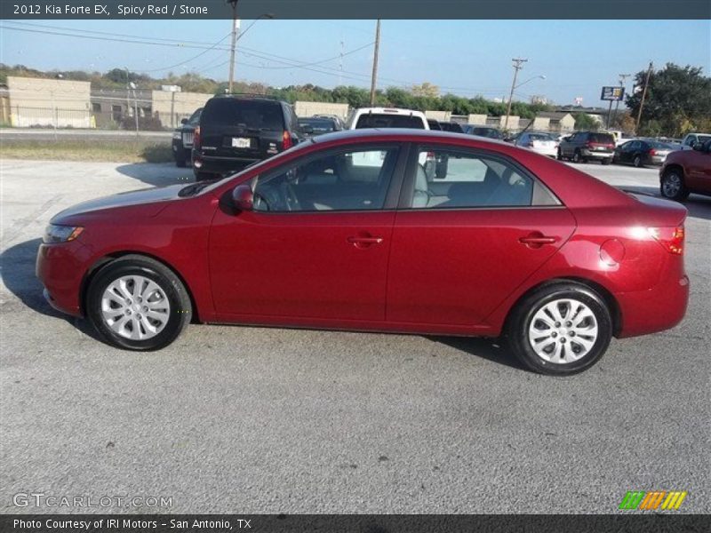 Spicy Red / Stone 2012 Kia Forte EX