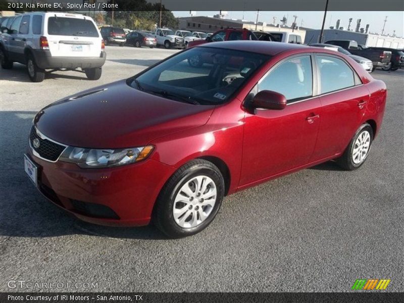 Spicy Red / Stone 2012 Kia Forte EX