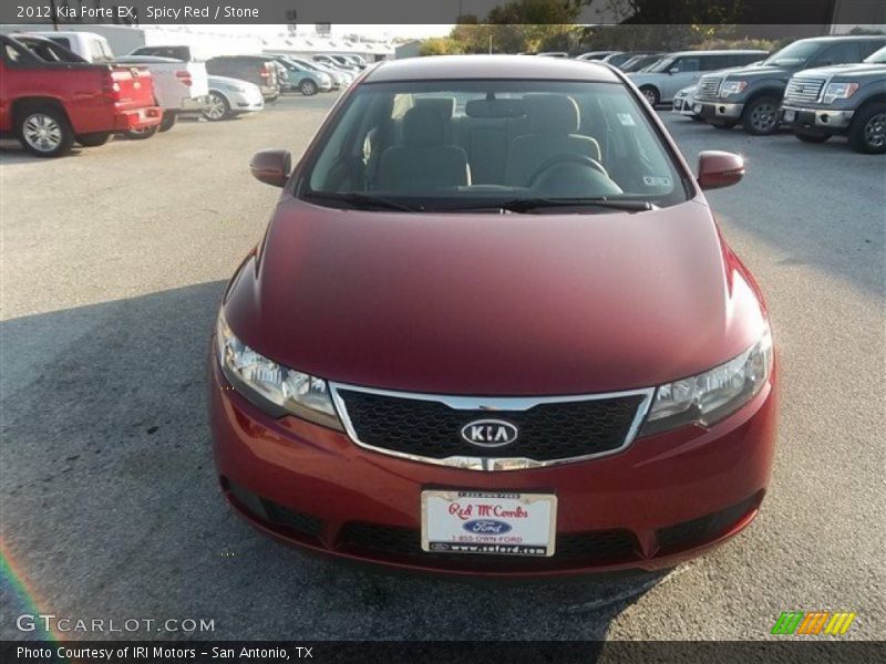 Spicy Red / Stone 2012 Kia Forte EX