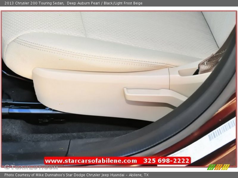 Deep Auburn Pearl / Black/Light Frost Beige 2013 Chrysler 200 Touring Sedan