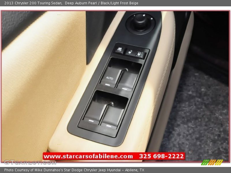 Deep Auburn Pearl / Black/Light Frost Beige 2013 Chrysler 200 Touring Sedan