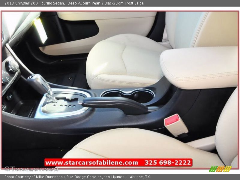 Deep Auburn Pearl / Black/Light Frost Beige 2013 Chrysler 200 Touring Sedan