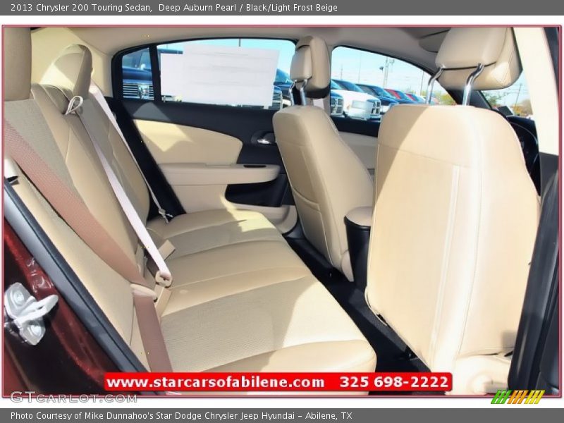 Deep Auburn Pearl / Black/Light Frost Beige 2013 Chrysler 200 Touring Sedan