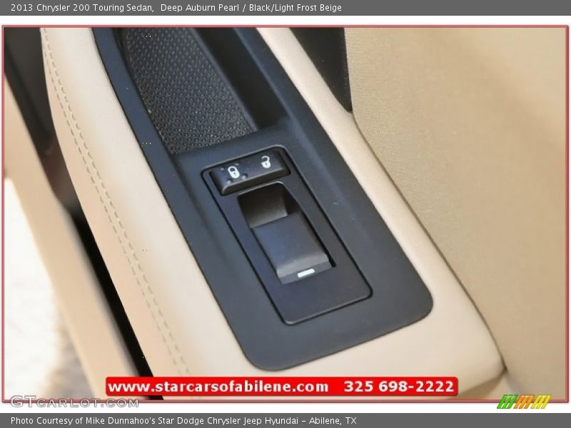 Deep Auburn Pearl / Black/Light Frost Beige 2013 Chrysler 200 Touring Sedan