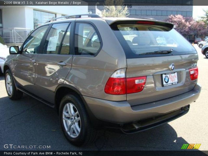 Kalahari Beige Metallic / Beige 2006 BMW X5 3.0i