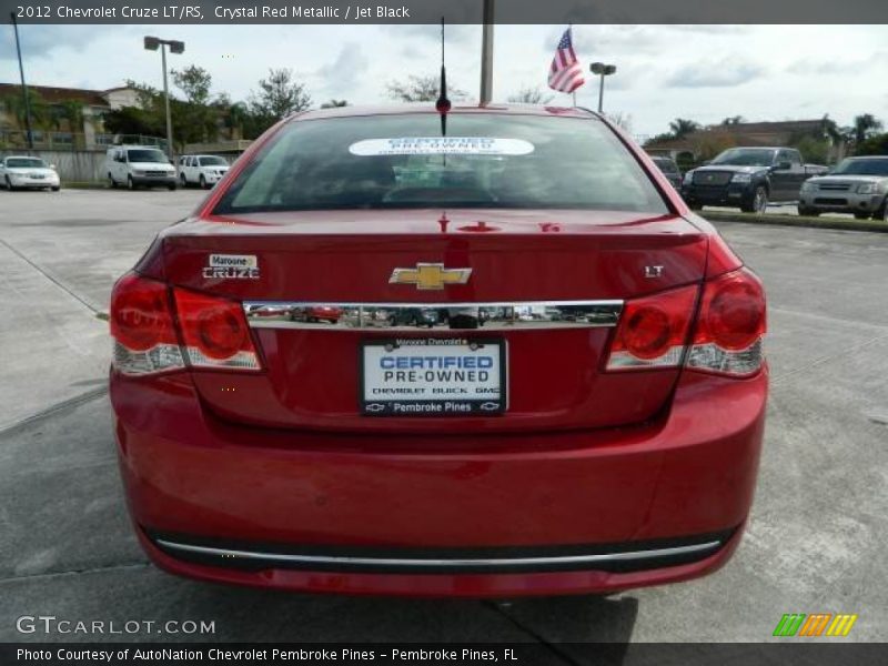 Crystal Red Metallic / Jet Black 2012 Chevrolet Cruze LT/RS