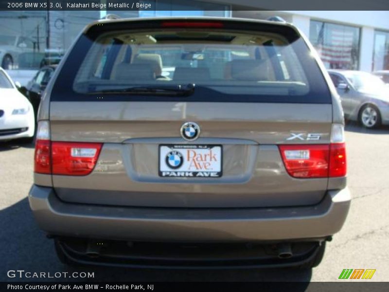 Kalahari Beige Metallic / Beige 2006 BMW X5 3.0i