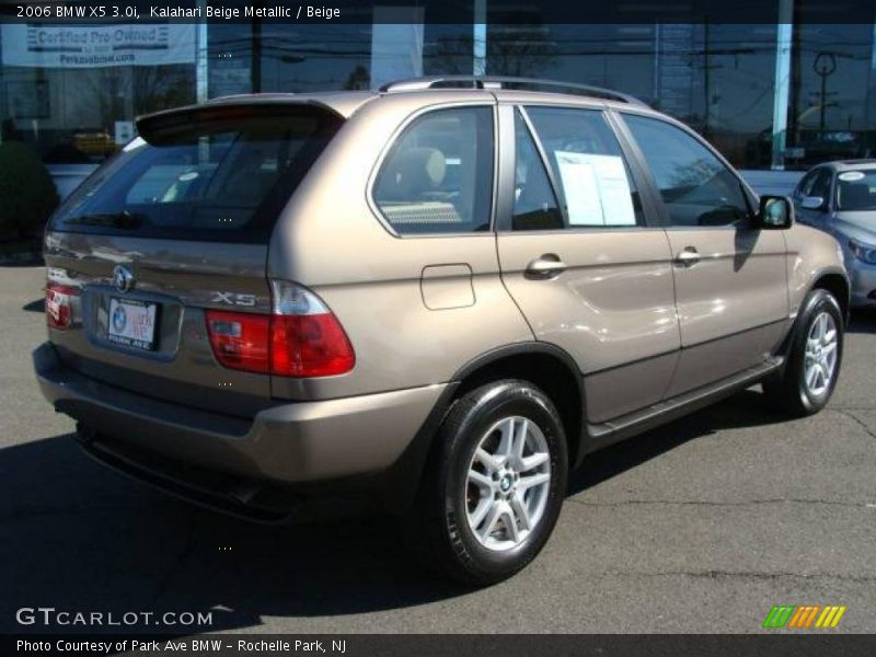 Kalahari Beige Metallic / Beige 2006 BMW X5 3.0i
